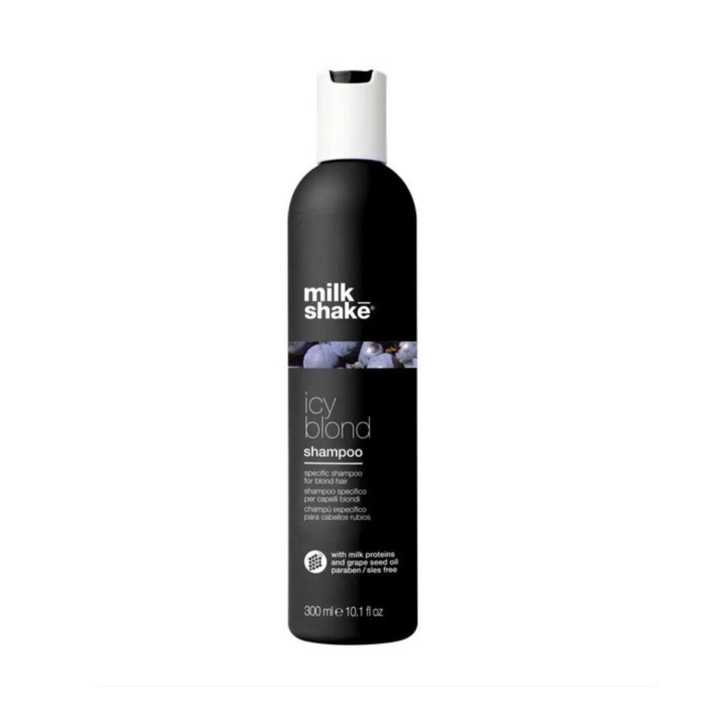 Milkshake Icy Blond Shampoo 300mL – Neutralize Brassy Tones & Enhance Cool Blondes